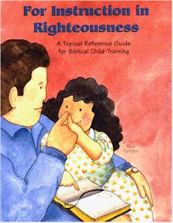 For Instruction in Righteousness Front Cover
